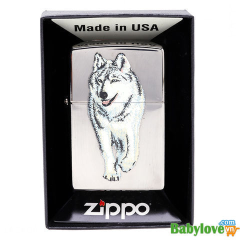 Zippo Wolf Black Ice Pocket Lighter